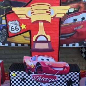 Cars Lightning McQueen Racing Piston Cup Number 3D Pinata 24" inch Decoration Party Birthday Decor Gift