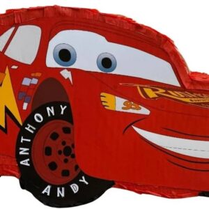 Cars Lightning McQueen Personalized 3D Pinata 24" inch Decoration Party Birthday Decor Gift