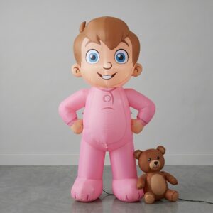 Peter Pan Michael with teddy bear Inflatable Yard 3' Foot Decoration Party Prop Sign Holiday Birthday