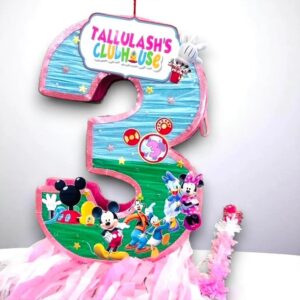 Mickey Mouse Clubhouse Pink Number Personalized 3D Pinata 24" inch Decoration Party Birthday Decor Gift