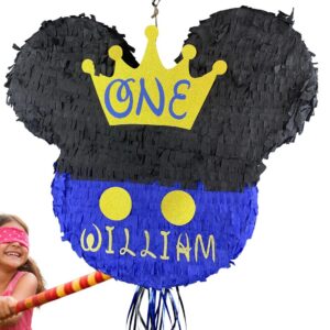 Mickey Mouse Head Silhouette King Personalized 3D Pinata 24" inch Decoration Party Birthday Decor Gift