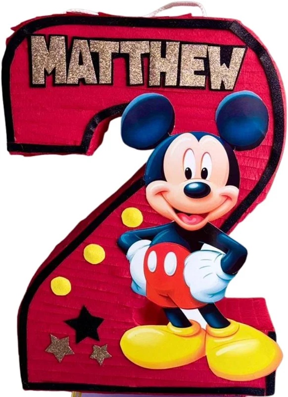 Mickey Mouse Clubhouse Red Number Personalized 3D Pinata 24" inch Decoration Party Birthday Decor Gift