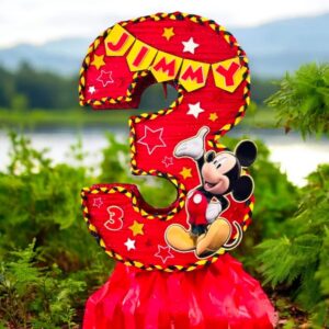 Mickey Mouse Red Number Personalized 3D Pinata 24" inch Decoration Party Birthday Decor Gift