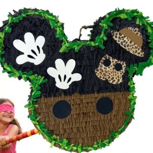 Mickey Mouse Head Safari Jungle Shorts 3D Pinata 24" inch Decoration Party Birthday Decor Gift