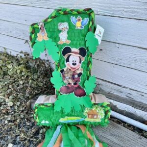 Mickey Mouse Green Number Safari Mickey 3D Pinata 24" inch Decoration Party Birthday Decor Gift