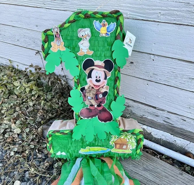 Mickey Mouse Green Number Safari Mickey 3D Pinata 24" inch Decoration Party Birthday Decor Gift