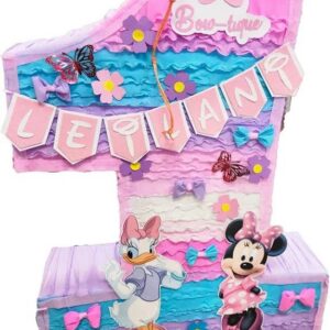 Minnie Mouse and Daisy Personalized Number 3D Pinata 24" inch Decoration Party Birthday Decor Gift