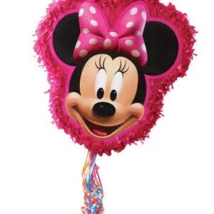 Minnie Mouse Head Hot Pink 3D Pinata 24" inch Decoration Party Birthday Decor Gift