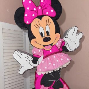Minnie Mouse Pink Dress Personalized 3D Pinata 24" inch Decoration Party Birthday Decor Gift