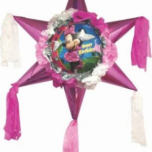 Minnie Mouse Star 3D Pinata 24" inch Decoration Party Birthday Decor Gift