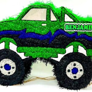 Monster Truck Green Personalized 3D Pinata 24" inch Decoration Party Birthday Decor Gift