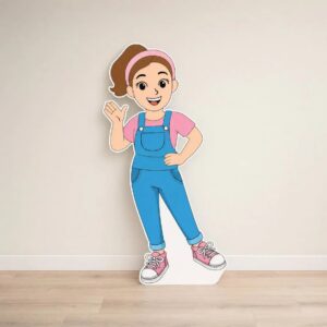Miss Ms Rachel Waving 5 Foot Coroplast Cutout Backdrop Yard Sign Life Size Prop Decoration Party Birthday