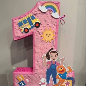 Ms Rachel and Herbie Number 3D Pinata 24" inch Decoration Party Birthday Decor Gift