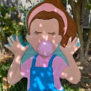 Ms Rachel Blowing Bubblegum 3D Pinata 24" inch Decoration Party Birthday Decor Gift