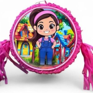 Ms Rachel Chibi Round 3D Pinata 24" inch Decoration Party Birthday Decor Gift