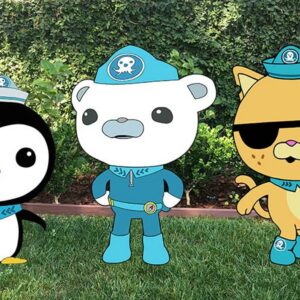 Octonauts Peso Captain Barnacles Kwazii Coroplast Cutout Yard Sign Life Size Prop Decoration Party Birthday