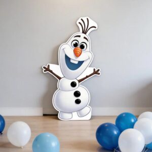Frozen Snowman Olaf 3 Foot Coroplast Cutout Yard Sign Life Size Prop Decoration Party Birthday