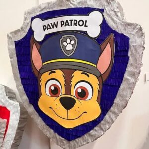 Paw Patrol Chase Face 3D Pinata 24" inch Decoration Party Birthday Decor Gift