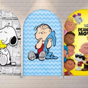 The Peanuts Fabric Arch Cover Backdrop Background 7.2ft by 4ft Life Size Prop Decoration Party Birthday
