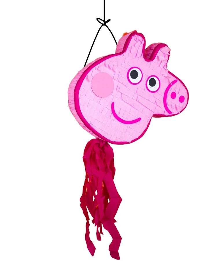 Peppa Pig Face Head 3D Pinata 24" inch Decoration Party Birthday Decor Gift