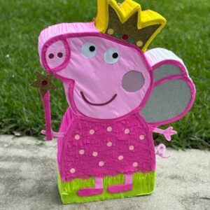 Peppa Pig Fairy Princess Pink Dress 3D Pinata 24" inch Decoration Party Birthday Decor Gift