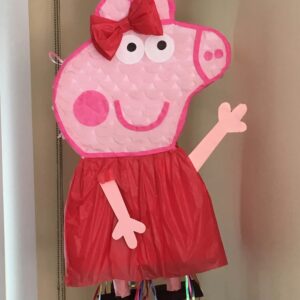 Peppa Pig Red Bow Dress 3D Pinata 24" inch Decoration Party Birthday Decor Gift