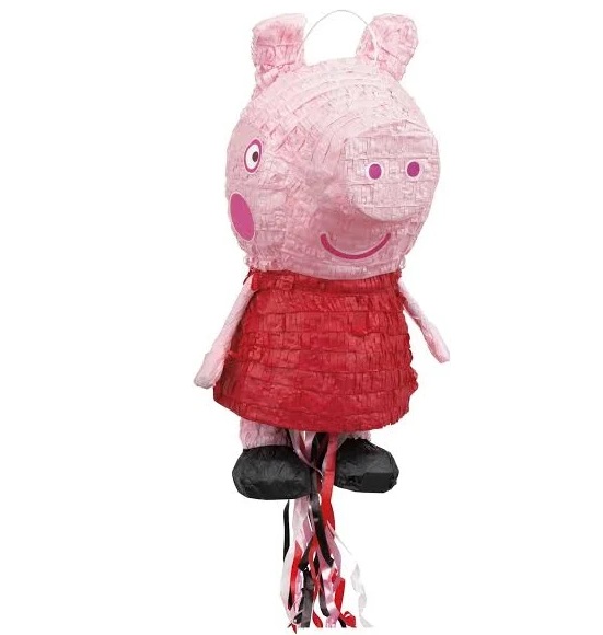 Peppa Pig Red Dress 3D Pinata 24" inch Decoration Party Birthday Decor Gift