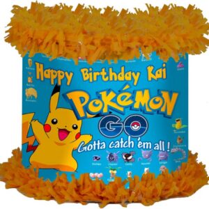 Pokemon Pikachu Personalized 3D Pinata 24" inch Decoration Party Birthday Decor Gift