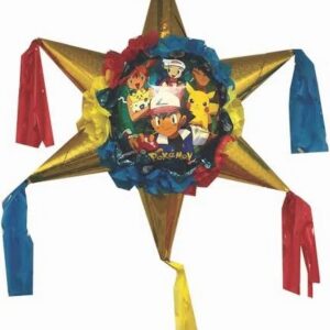 Pokemon Pikachu and Friends Star 3D Pinata 24" inch Decoration Party Birthday Decor Gift