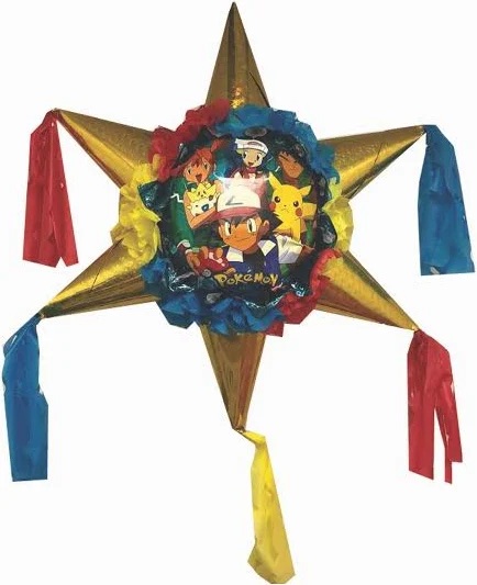 Pokemon Pikachu and Friends Star 3D Pinata 24" inch Decoration Party Birthday Decor Gift