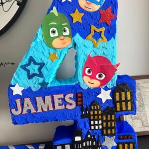 PJ Masks Custom Number Personalized 3D Pinata 24" inch Decoration Party Birthday Decor Gift
