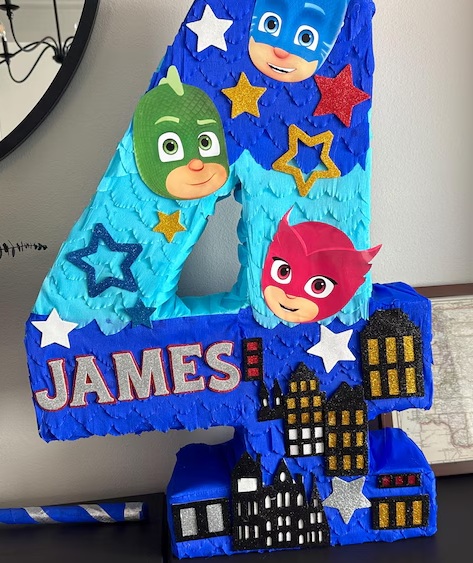 PJ Masks Custom Number Personalized 3D Pinata 24" inch Decoration Party Birthday Decor Gift