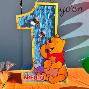 Winnie the Pooh eating Honey Number 3D Pinata 24" inch Decoration Party Birthday Decor Gift