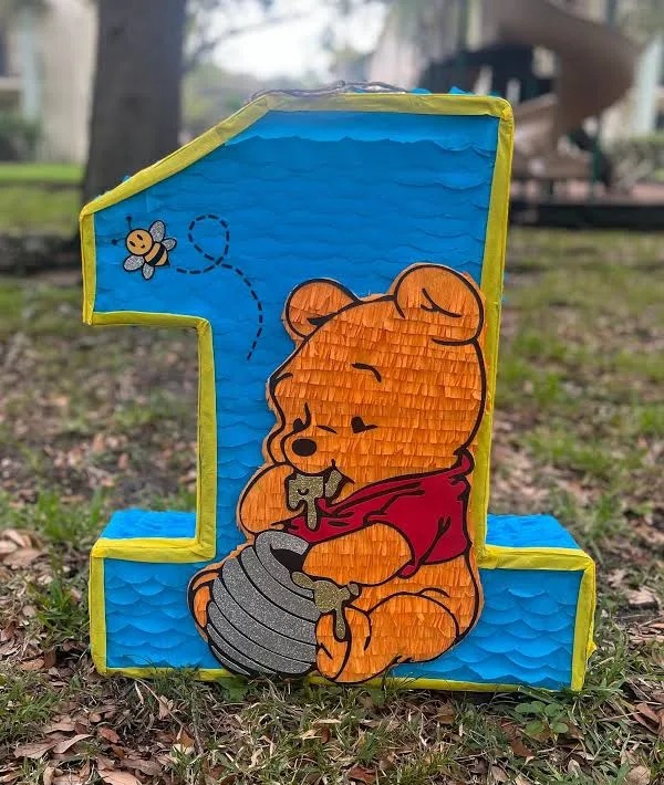 Winnie the Pooh Baby eating Honey Number 3D Pinata 24" inch Decoration Party Birthday Decor Gift