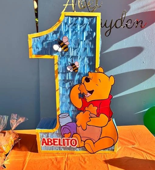Winnie the Pooh eating Honey Number 3D Pinata 24" inch Decoration Party Birthday Decor Gift