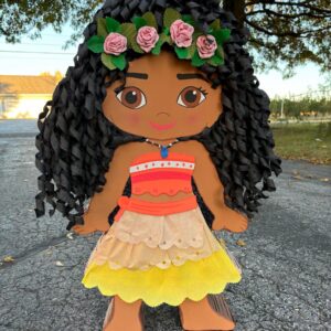 Princess Moana Cute Chibi 3D Pinata 24" inch Decoration Party Birthday Decor Gift