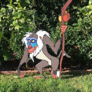 Lion King Rafiki 5 Foot Coroplast Cutout Yard Sign Life Size Prop Decoration Party Birthday