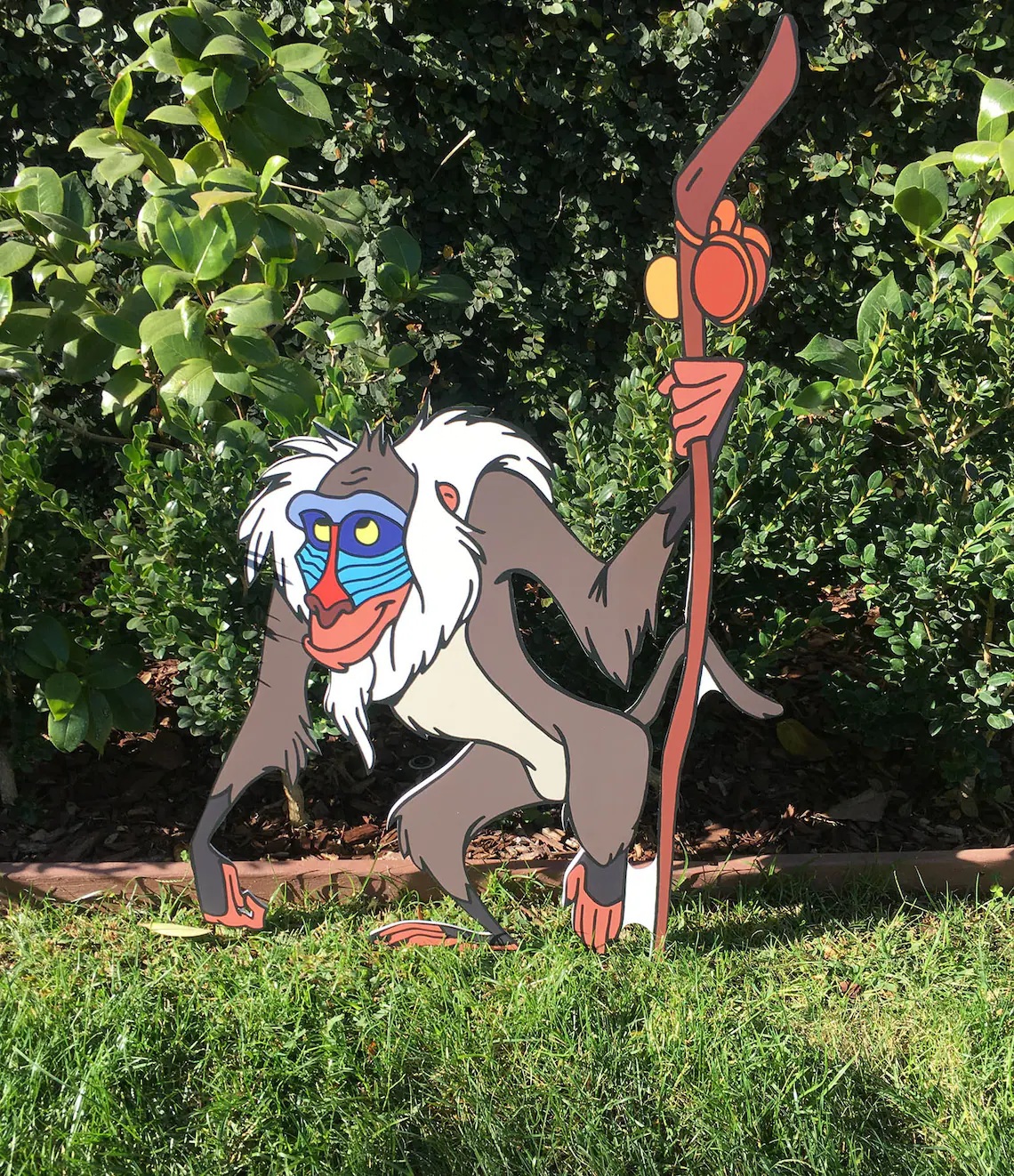 Lion King Rafiki 5 Foot Coroplast Cutout Yard Sign Life Size Prop Decoration Party Birthday