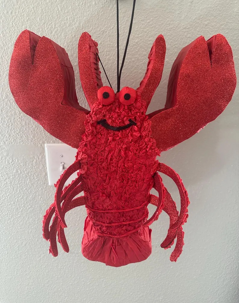 Red Lobster 3D Pinata 24" inch Decoration Party Birthday Decor Gift