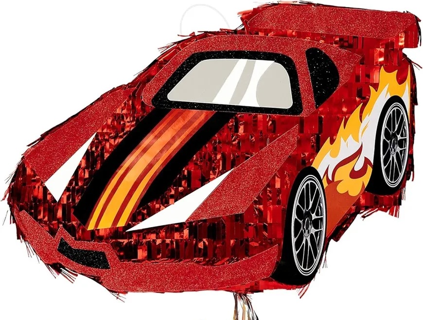 Cars Red Race Car 3D Pinata 24" inch Decoration Party Birthday Decor Gift
