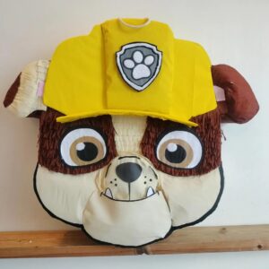 Paw Patrol Rubble Head Face 3D Pinata 24" inch Decoration Party Birthday Decor Gift