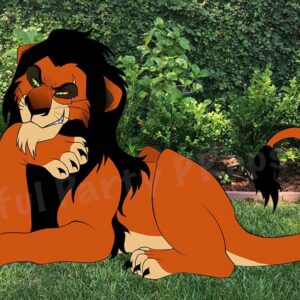 Lion King Scar 4 Foot Coroplast Cutout Yard Sign Life Size Prop Decoration Party Birthday
