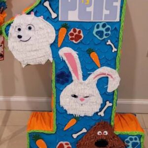 The Secret Life of Pets Custom Number 3D Pinata 24" inch Decoration Party Birthday Decor Gift