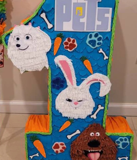 The Secret Life of Pets Custom Number 3D Pinata 24" inch Decoration Party Birthday Decor Gift