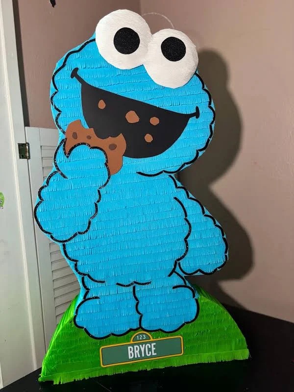 Sesame Street Cute Cookie Monster 3D Pinata 24" inch Decoration Party Birthday Decor Gift