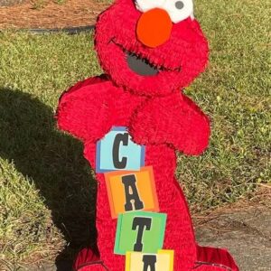 Sesame Street Elmo Personalized Name 3D Pinata 24" inch Decoration Party Birthday Decor Gift
