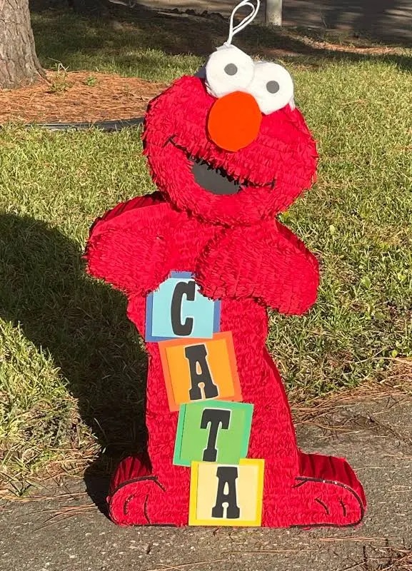 Sesame Street Elmo Personalized Name 3D Pinata 24" inch Decoration Party Birthday Decor Gift