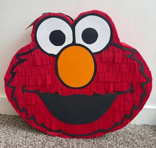 Sesame Street Elmo Head 3D Pinata 24" inch Decoration Party Birthday Decor Gift