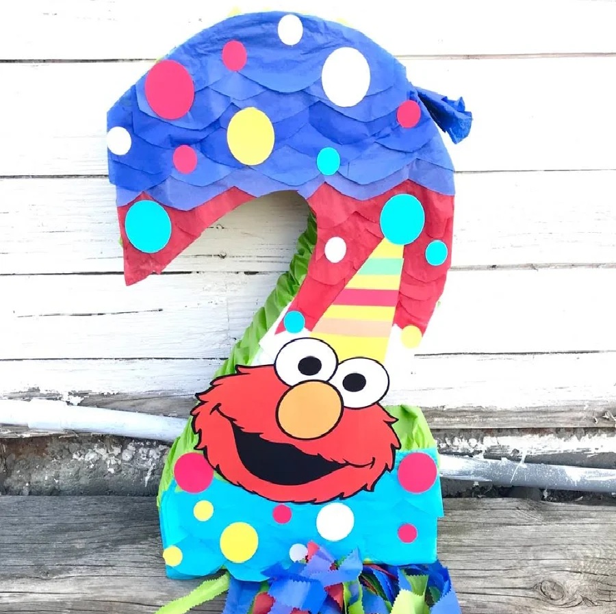 Sesame Street Elmo Number 3D Pinata 24" inch Decoration Party Birthday Decor Gift