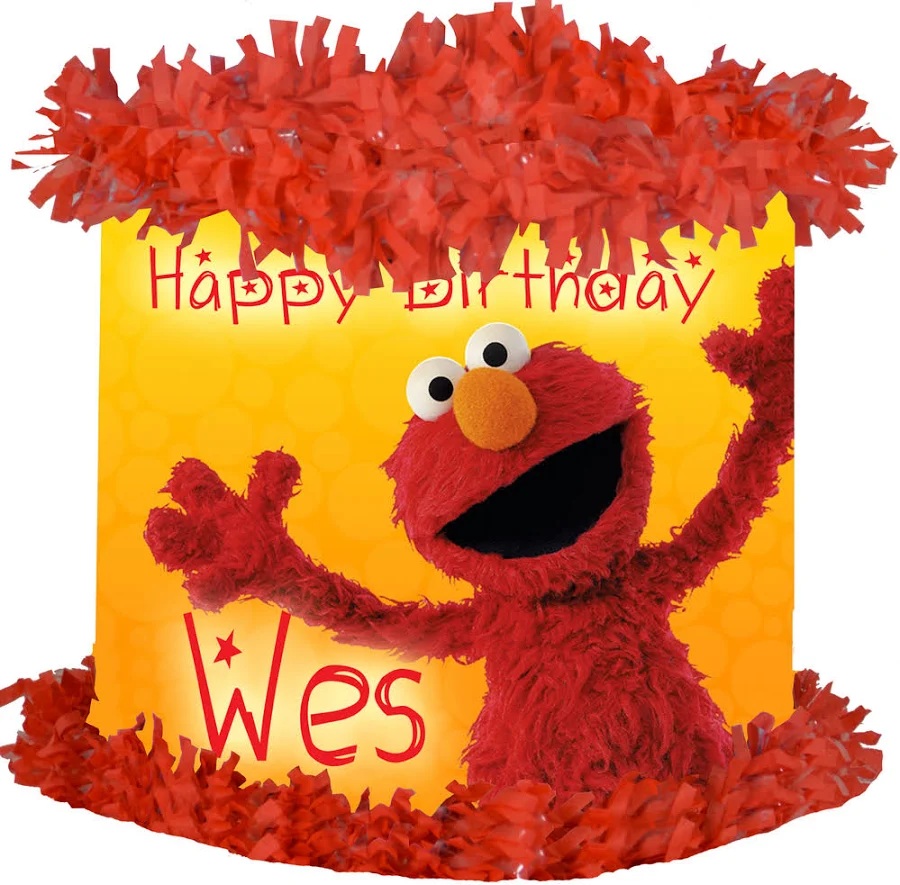 Sesame Street Elmo Personalized 3D Pinata 24" inch Decoration Party Birthday Decor Gift